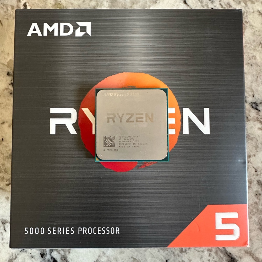 AMD Ryzen 5 5500 with Wraith Stealth Cooler – Like New, Complete in Box